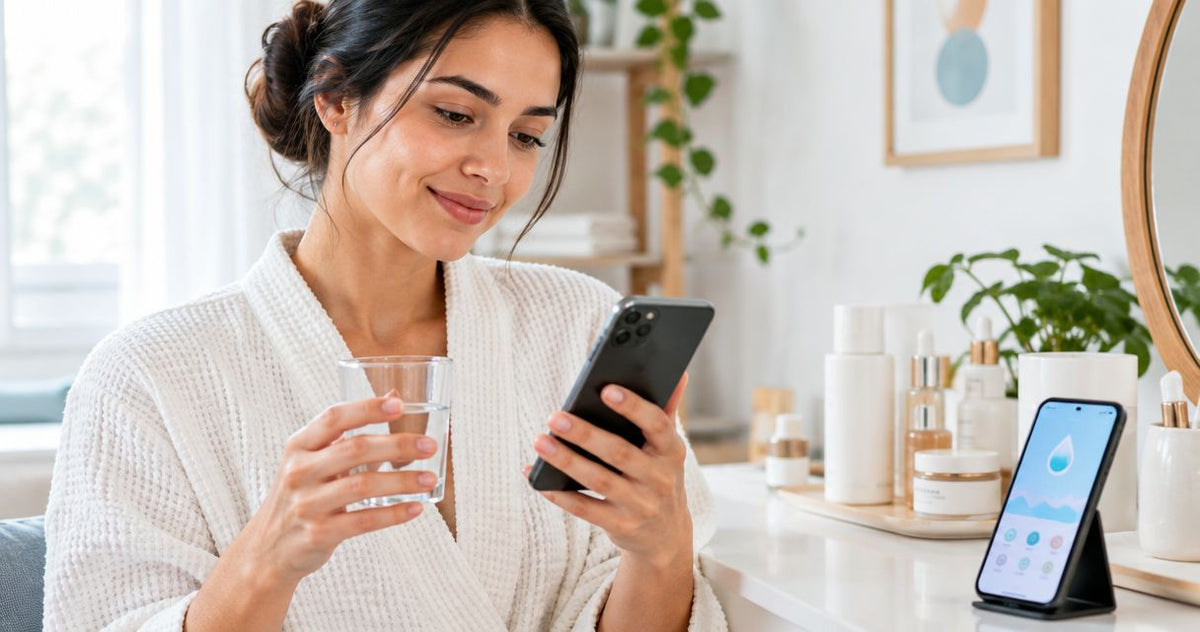 How to connect a hydration-tracking app to your skincare routine